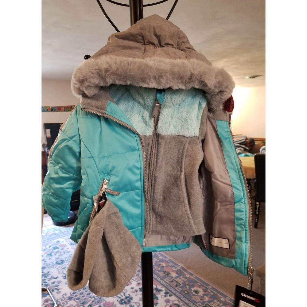Kids Gerry 3-in-1 Systems Winter Jacket Set teal 4T NWT